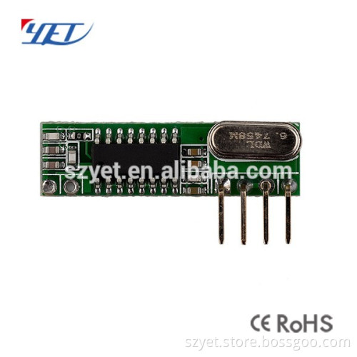 High sensitivity 433MHZ Non-decode RF receiver module YET205B